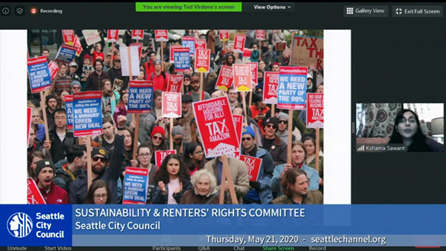 Sustainability & Renters' Rights Committee 5/21/20