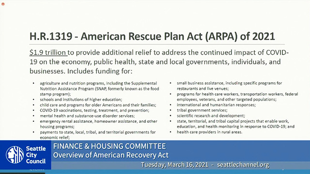 Finance & Housing Committee 3/16/21