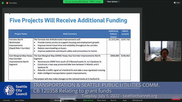 Transportation & Seattle Public Utilities Committee 7/5/22