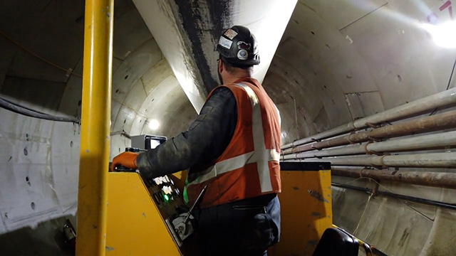Travel the MudHoney boring-machine’s subterranean commute