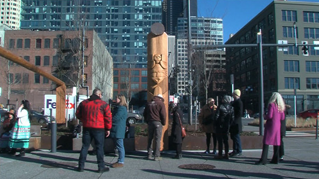 Artists, civic & tribal leaders celebrate new public art on Seattle’s waterfront